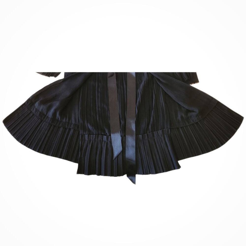 TRE by Natalie Ratabesi The Lido pleated sleeveless black mini party dress Sz 6 - Picture 5 of 9